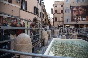 Trevi Fountain Being Renovated - Rome