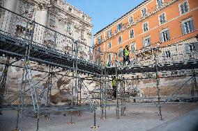 Trevi Fountain Being Renovated - Rome