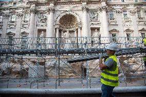 Trevi Fountain Being Renovated - Rome