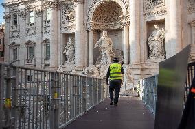 Trevi Fountain Being Renovated - Rome