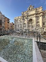 Trevi Fountain Being Renovated - Rome