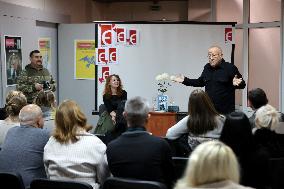 Ukrainian writer Stepan Protsiuk presents his novel in Ivano-Frankivsk