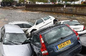 Heavy Rains Flood Cadaques - Spain