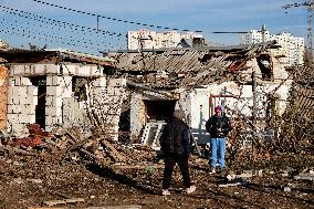 Aftermath of overnight Russian drone attack in Odesa