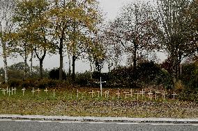 Cemetary Set On A Roundabout Near Michelin Factory - Vanne