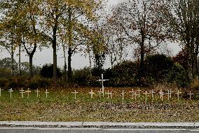 Cemetary Set On A Roundabout Near Michelin Factory - Vanne