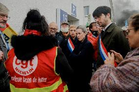 Michelin Workers Protest - Vannes