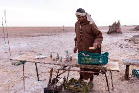 Chott El Djerid Salt Lake Panorama