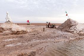 Chott El Djerid Salt Lake Panorama