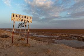 Chott El Djerid Salt Lake Panorama