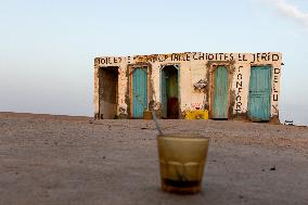 Chott El Djerid Salt Lake Panorama