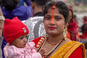 Hindu Devotees Celebrates Chhath Puja Festival In Nepal.