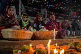 Hindu Devotees Celebrates Chhath Puja Festival In Nepal.