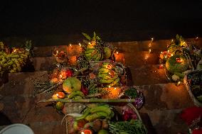 Hindu Devotees Celebrates Chhath Puja Festival In Nepal.