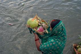 Hindu Devotees Celebrates Chhath Puja Festival In Nepal.