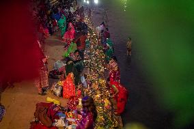 Hindu Devotees Celebrates Chhath Puja Festival In Nepal.