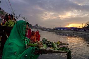 Hindu Devotees Celebrates Chhath Puja Festival In Nepal.