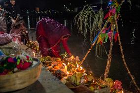 Hindu Devotees Celebrates Chhath Puja Festival In Nepal.