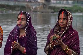 Hindu Devotees Celebrates Chhath Puja Festival In Nepal.