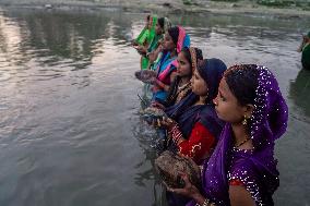 Hindu Devotees Celebrates Chhath Puja Festival In Nepal.