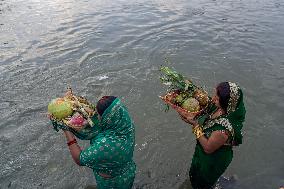 Hindu Devotees Celebrates Chhath Puja Festival In Nepal.