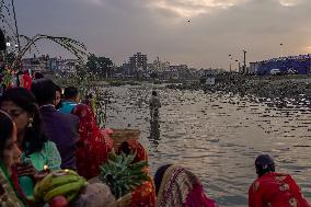 Hindu Devotees Celebrates Chhath Puja Festival In Nepal.