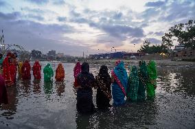 Hindu Devotees Celebrates Chhath Puja Festival In Nepal.