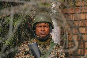 Protest In Jammu And Kashmir Legislative Assembly In Srinagar