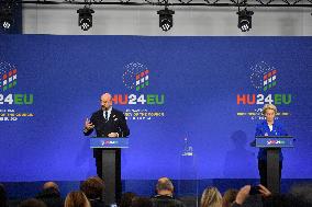 Hungarian EU Presidency-Informal Meeting Of Heads Of State Or Government Of The European Union-Press Conference