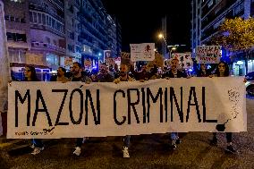 Demonstration In Barcelona Against Valencian Goverment After The Flood Crisis