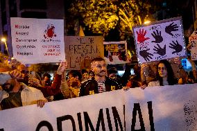 Demonstration In Barcelona Against Valencian Goverment After The Flood Crisis