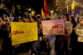 Demonstration In Barcelona Against Valencian Goverment After The Flood Crisis