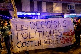 Demonstration In Barcelona Against Valencian Goverment After The Flood Crisis