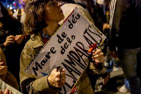 Demonstration In Barcelona Against Valencian Goverment After The Flood Crisis