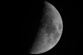 Crescent Moon Seen From Lisbon