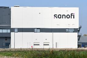 Sanofi Pharmaceutical Laboratory Plant In Neuville Sur Saone In Rhone