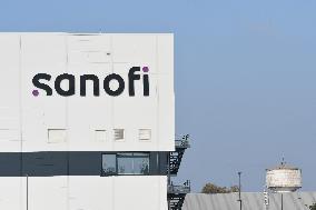 Sanofi Pharmaceutical Laboratory Plant In Neuville Sur Saone In Rhone