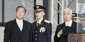 Japan PM Ishiba at GSDF inspection ceremony