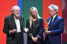 David Puttnam receives honorary award at Seville European Film Festival