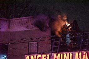 Large Fire Impacts Several Businesses In Jersey City New Jersey