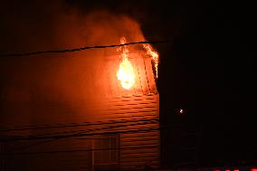 Large Fire Impacts Several Businesses In Jersey City New Jersey