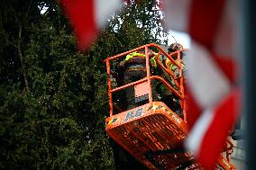 Rockefeller Center Christmas Tree Comes To New York City