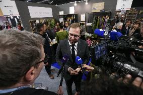 Antoine Armand Attends The "Made In France"  Fair In Paris