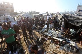 Aftermath of Israeli Airstrike In Gaza, Palestine