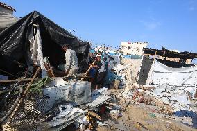 Aftermath of Israeli Airstrike In Gaza, Palestine