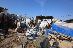 Aftermath of Israeli Airstrike In Gaza, Palestine