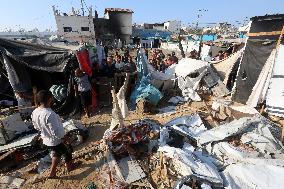 Aftermath of Israeli Airstrike In Gaza, Palestine