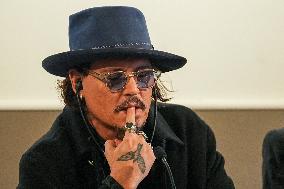 Johnny Depp At Press Conference For Modi - Madrid