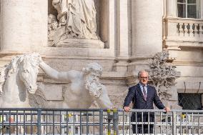 Inauguration Of Temporary Walkway To Access Trevi Fountain - Rome