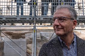 Inauguration Of Temporary Walkway To Access Trevi Fountain - Rome